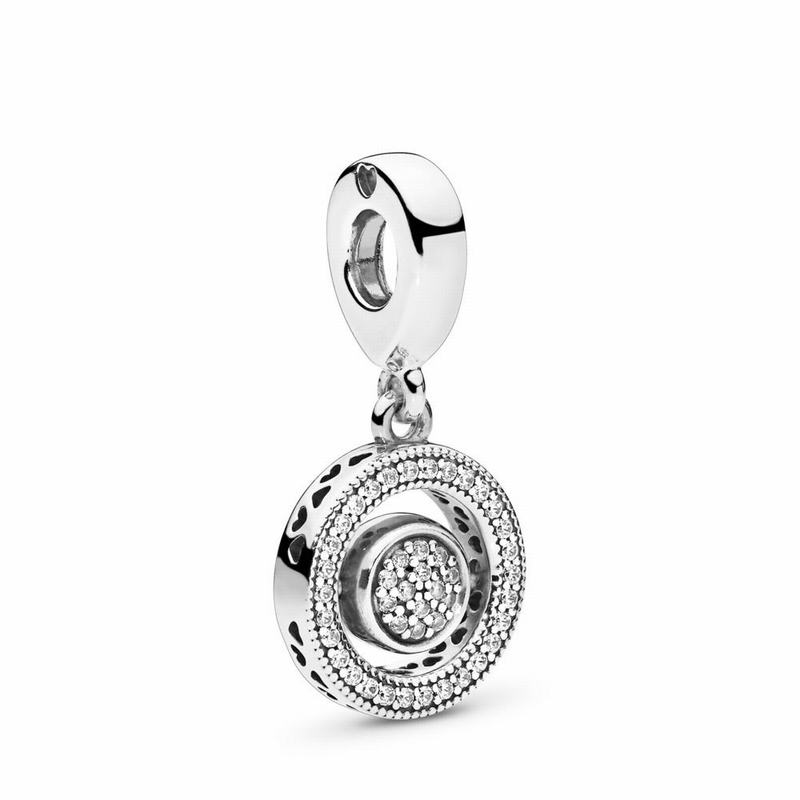 Pandora Australia Spinning Signature Dangle Charm - Sterling Silver | JOUXQE480